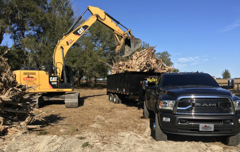 land clearing, sustainable agriculture, site development, sod installation | Grovin Farms, Florida.