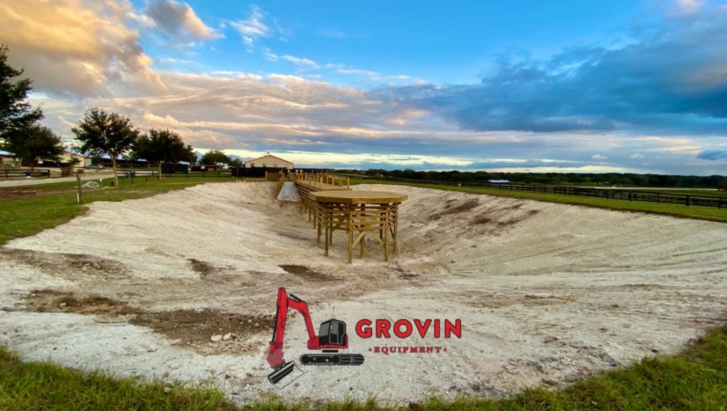 Grovin Builds The Perfect Eurociser Equestrian Pond